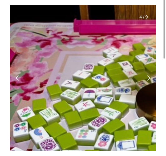 AMANDA TOPPE: Pink Orchid Mahjong Mat