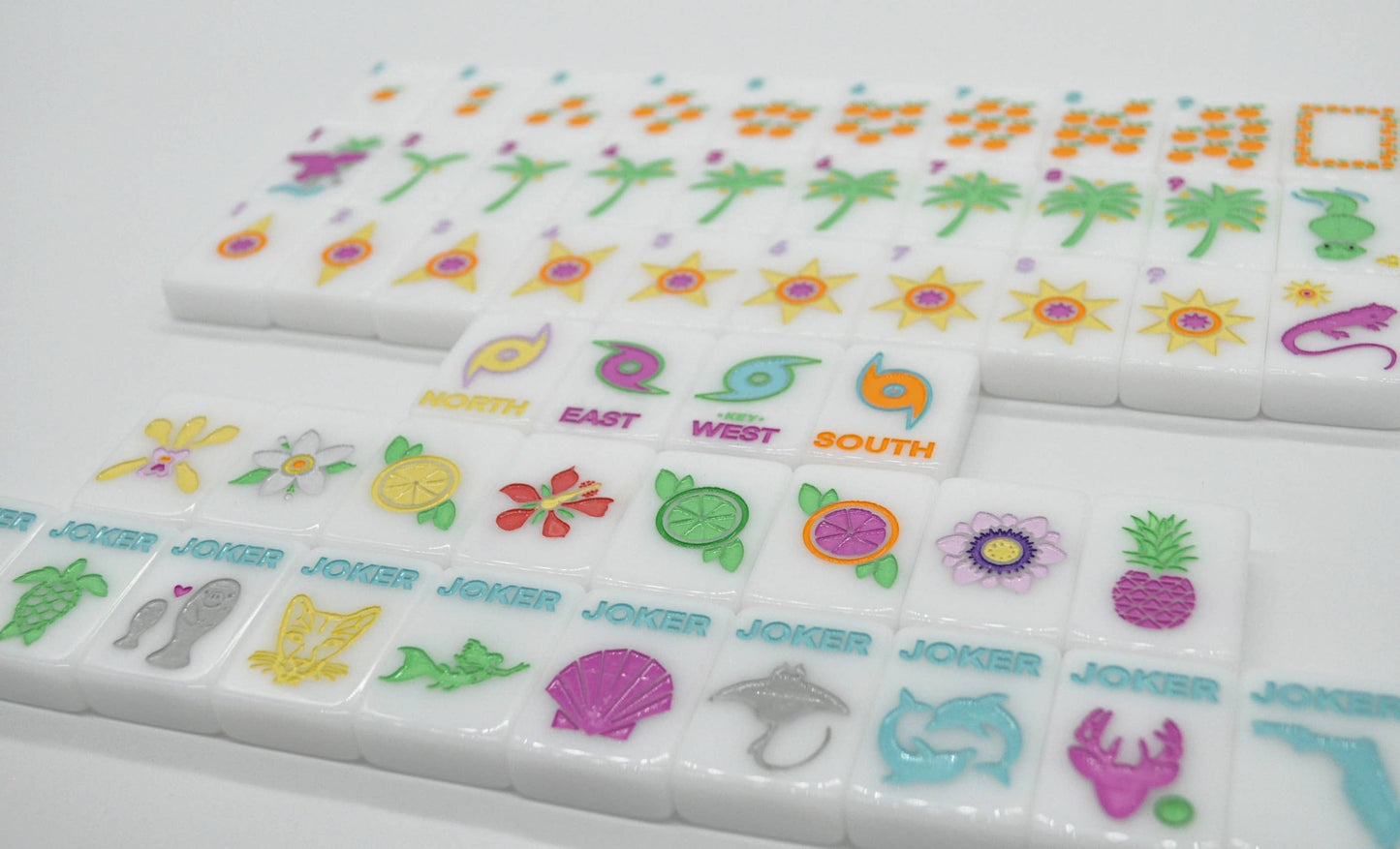 MIDDLE & MAIN MAHJONG: "Sunshine Tiles" FL Inspired Mahjong Set