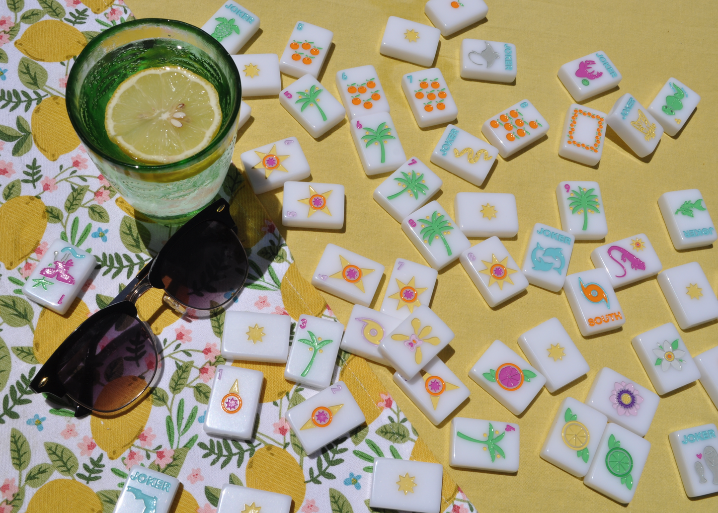 MIDDLE & MAIN MAHJONG: "Sunshine Tiles" FL Inspired Mahjong Set