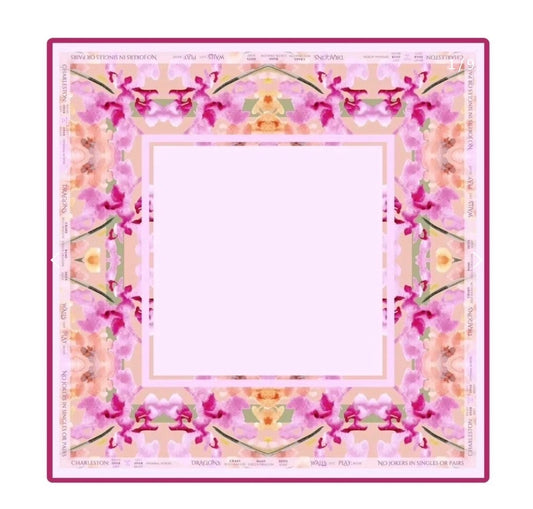 AMANDA TOPPE: Pink Orchid Mahjong Mat