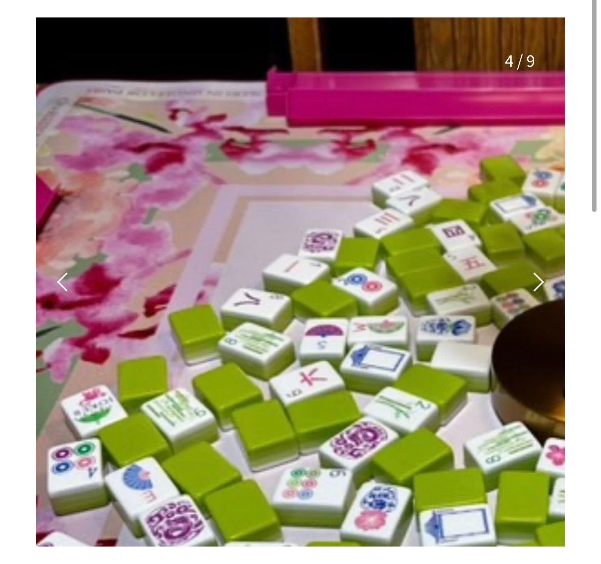 AMANDA TOPPE: Pink Orchid Mahjong Mat