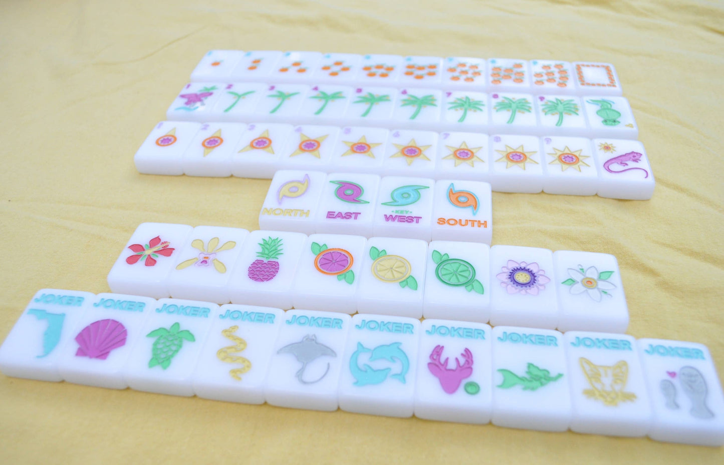 MIDDLE & MAIN MAHJONG: "Sunshine Tiles" FL Inspired Mahjong Set