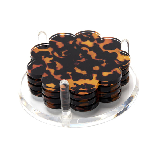 SCALLOP COASTERS - TORTOISE